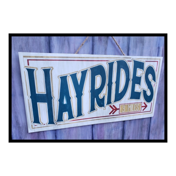 Large 12"x24" Fall Sign- Hand Painted Fall Decor - Picture 3 of 3